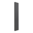 Reina Flat Double 1600mm x 292mm 2288BTU Anthracite Vertical Designer Radiator