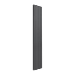 Reina Flat Double 1600mm x 292mm 2288BTU Anthracite Vertical Designer Radiator