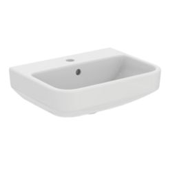 Ideal Standard i.life S Washbasin & Pedestal 1 Tap Hole 500mm