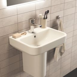 Ideal Standard i.life S Washbasin & Pedestal 1 Tap Hole 500mm