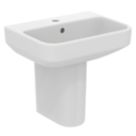 Ideal Standard i.life S Washbasin & Pedestal 1 Tap Hole 500mm