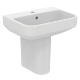 Ideal Standard i.life S Washbasin & Pedestal 1 Tap Hole 500mm