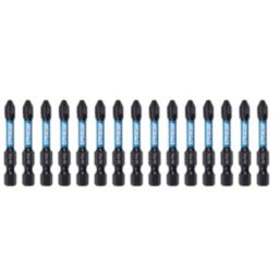 Erbauer  1/4" 50mm Hex Shank PZ2 Screwdriver Bits 15 Pack