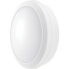 Luceco Atlas Indoor & Outdoor Maintained Emergency Round LED Decorative Bulkhead With Microwave Sensor White 21W 2100lm