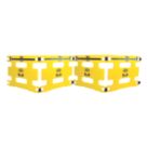 Addgards Keep Your Distance Safety Barriers Yellow/Black 1m 4 Pack