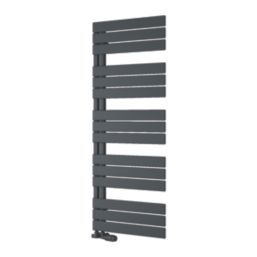 Reina 1424mm x 550mm 2291BTU Anthracite Flat Designer Towel Radiator