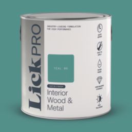 LickPro 2.5Ltr Teal 06 Satin Water-Based Trim Paint