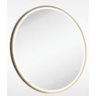 Sensio Frontier Round Illuminated Bathroom Mirror Brass With 1615lm LED Light 600mm x 600mm