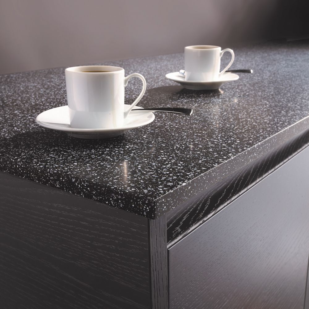 Metis Black Breakfast Bar 2440mm x 900mm x 15mm