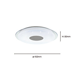Eglo Lanciano Z LED Smart Ceiling Light White 8W 2160lm