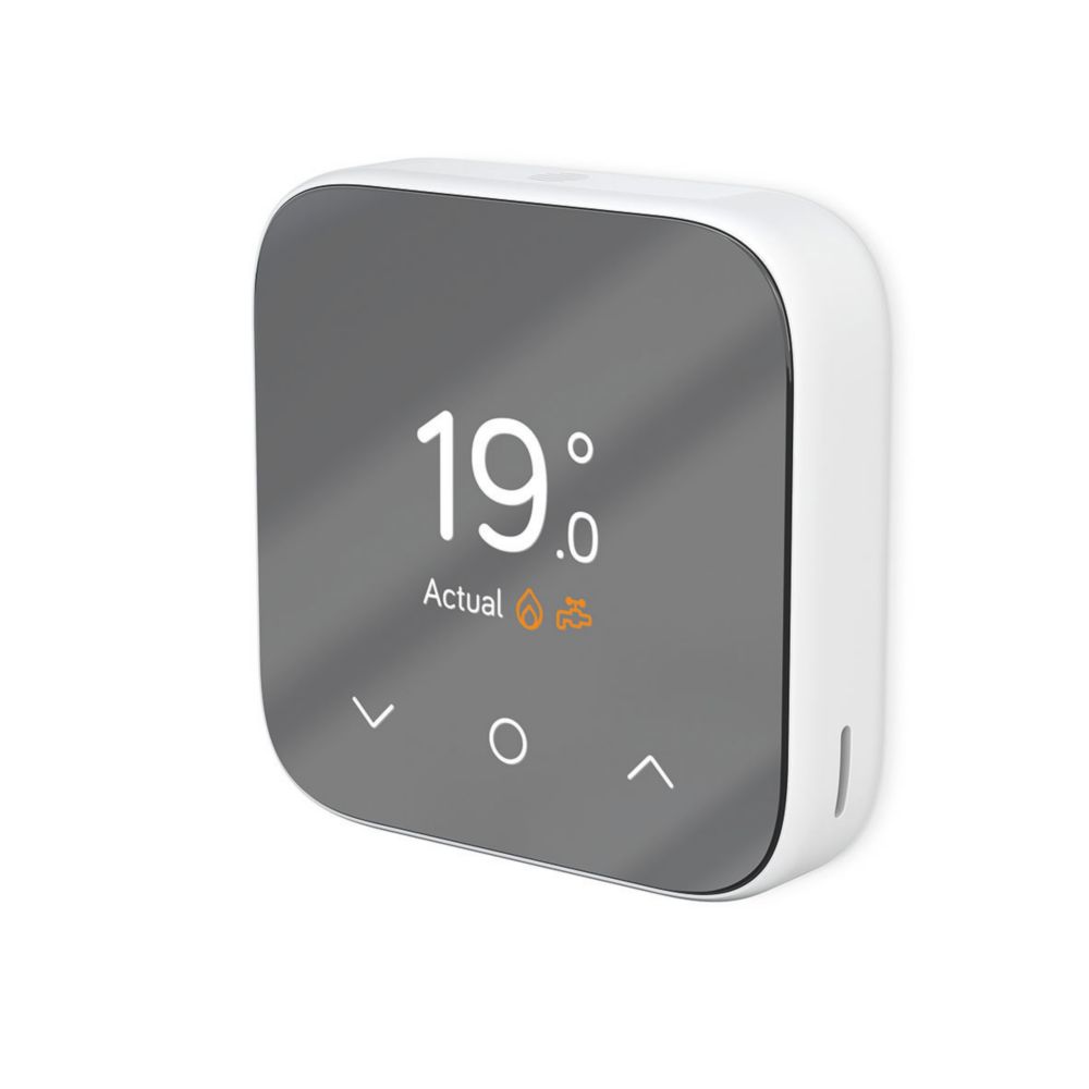 Hive Mini Wireless Heating u0026 Hot Water Smart Thermostat White/Grey -  Screwfix