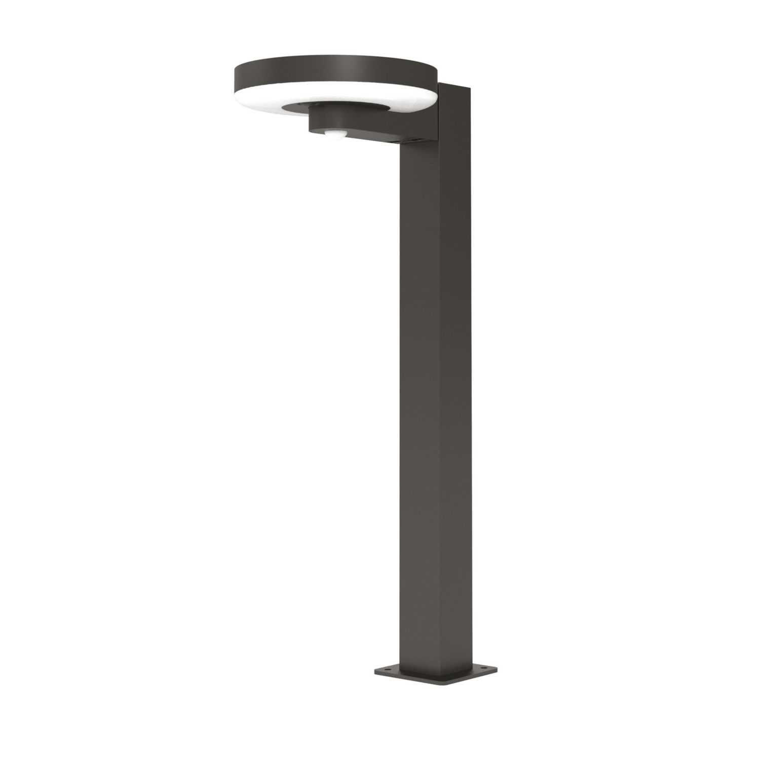 4lite Arundel 605mm Outdoor LED Solar Bollard Black 400lm (901VH)