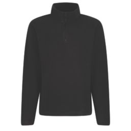 Regatta Micro Zip Neck Fleece Black 3X Large 50" Chest