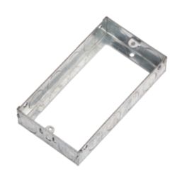 Knightsbridge 2-Gang Unfinished Installation Boxes 25mm 5 Pack