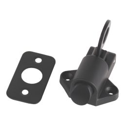 Smith & Locke Fanlight Catch Matt Black 51mm x 43mm