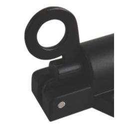 Smith & Locke Fanlight Catch Matt Black 51mm x 43mm