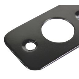 Smith & Locke Fanlight Catch Matt Black 51mm x 43mm