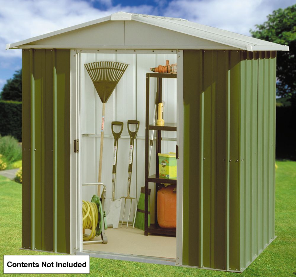 metal sheds metal garden sheds screwfix.com