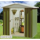 Yardmaster  6' x 7' (Nominal) Apex Metal Shed Green