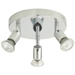 Essentials Sasha Round 3-Light Spotlight Chrome