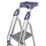 Werner Aluminium 1.68m 5 Step Platform Step Ladder With Handrail