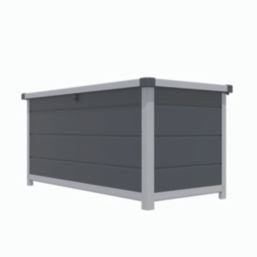 Rowlinson Airevale 342Ltr 4' x 2' (Nominal) Plastic Garden Storage Box Dark Grey