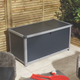 Rowlinson Airevale 342Ltr 4' x 2' (Nominal) Plastic Garden Storage Box Dark Grey