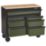 Bunker  7-Drawer Trolley Green