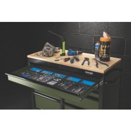 Bunker  7-Drawer Trolley Green