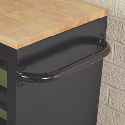 Bunker  7-Drawer Trolley Green