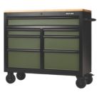 Bunker  7-Drawer Trolley Green