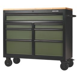 Bunker  7-Drawer Trolley Green