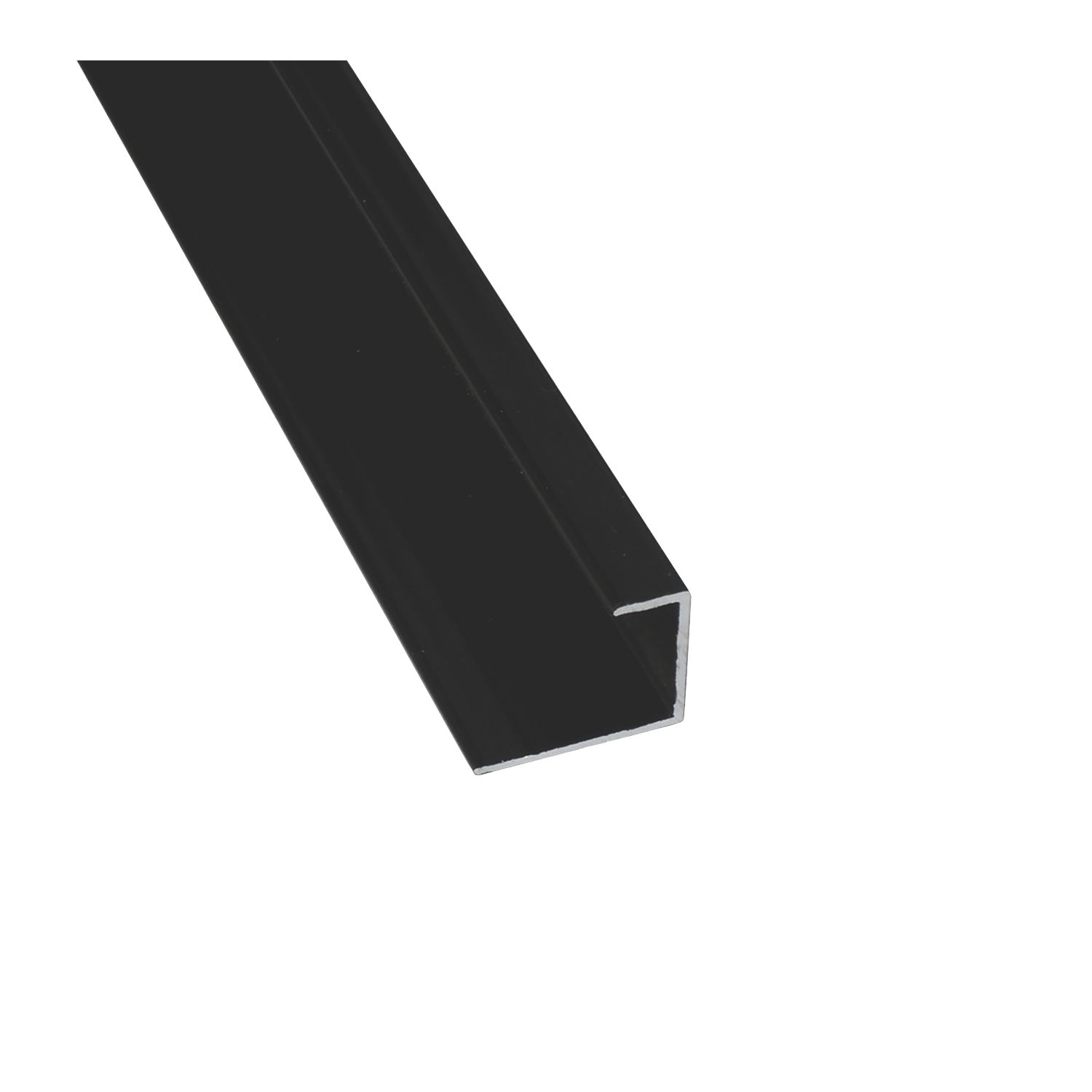 Splashwall End Cap Black 2420mm x 11mm (902GV)