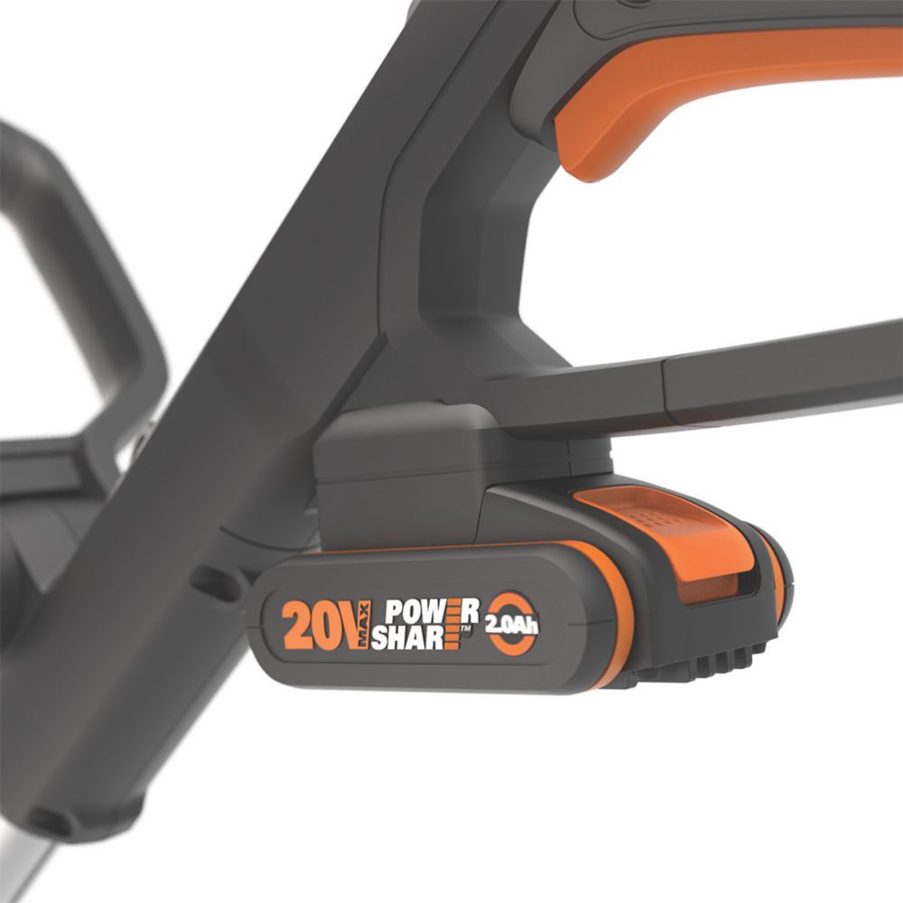 Worx WG163E 20V 1 x 2.0Ah Lithium PowerShare Cordless Grass