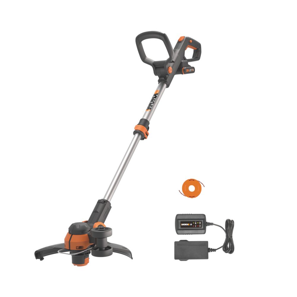 Worx WG163E 20V 1 x 2.0Ah Lithium PowerShare Cordless Grass