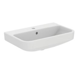 Ideal Standard i.life S Washbasin & Pedestal 1 Tap Hole 600mm