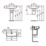 Ideal Standard i.life S Washbasin & Pedestal 1 Tap Hole 600mm