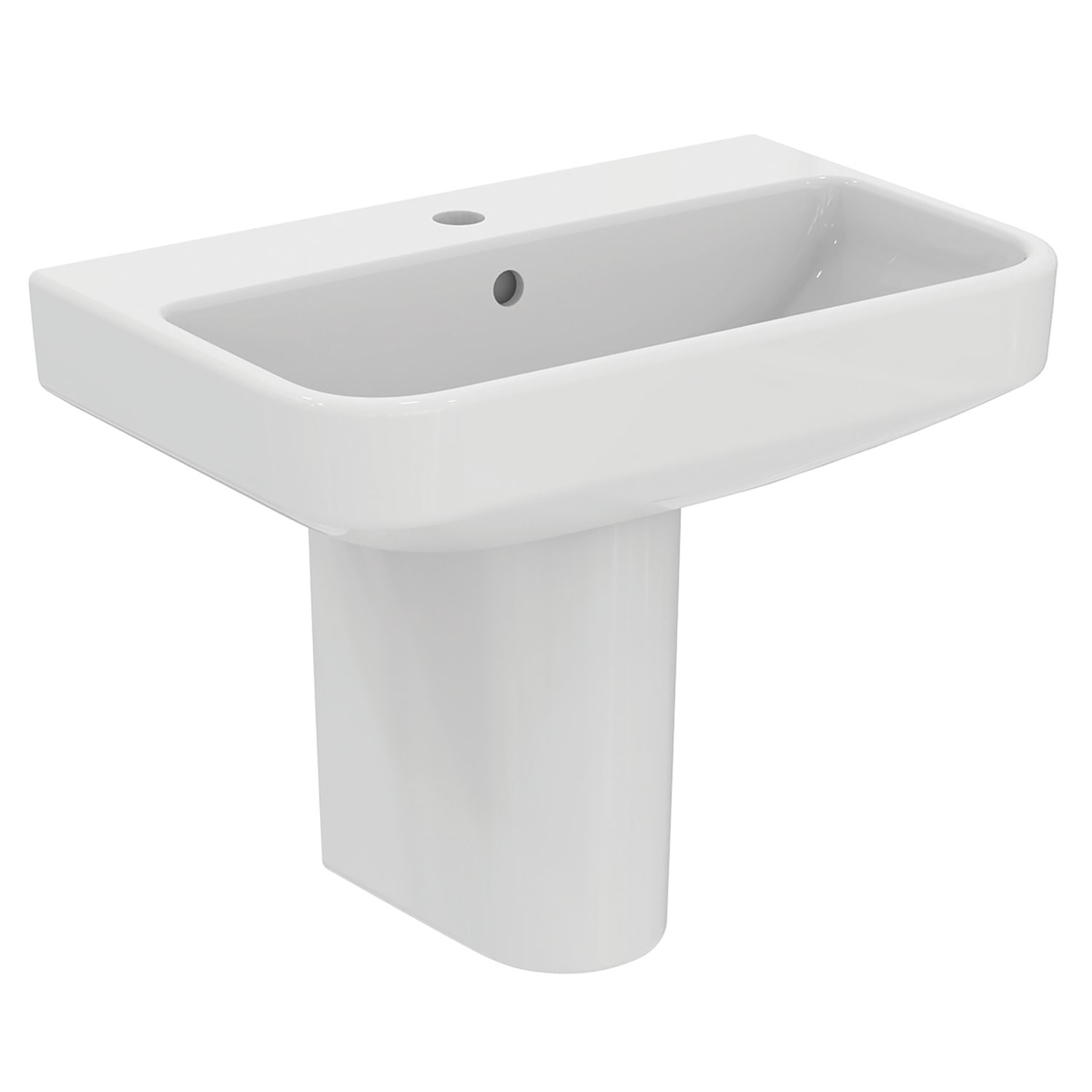 Ideal Standard i.life S Washbasin & Pedestal 1 Tap Hole 600mm (902HM)
