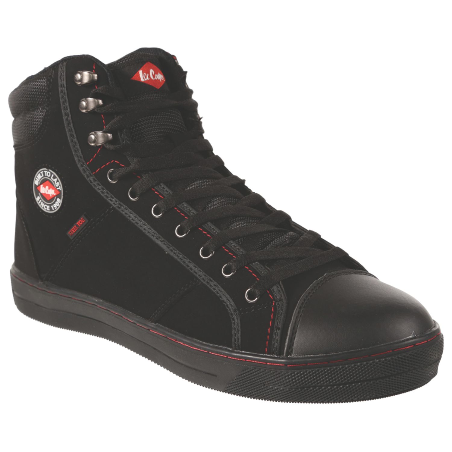 Lee Cooper LCSHOE022 Size 3 Black Steel Toe Cap Safety Boots (902HU)