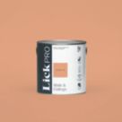 LickPro  Matt Orange 05 Emulsion Paint 2.5Ltr
