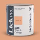 LickPro Max+ 2.5Ltr Orange 05 Matt Emulsion  Paint