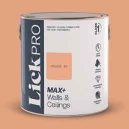 LickPro Max+ 2.5Ltr Orange 05 Matt Emulsion  Paint