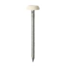 Timco Polymer-Headed Nails Cream Head A4 Stainless Steel Shank 3.2mm x 50mm 100 Pack