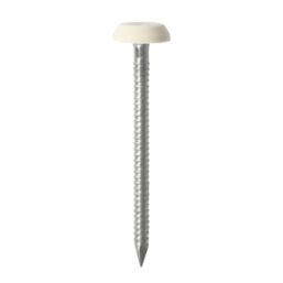 Timco Polymer-Headed Nails Cream Head A4 Stainless Steel Shank 3.2mm x 50mm 100 Pack