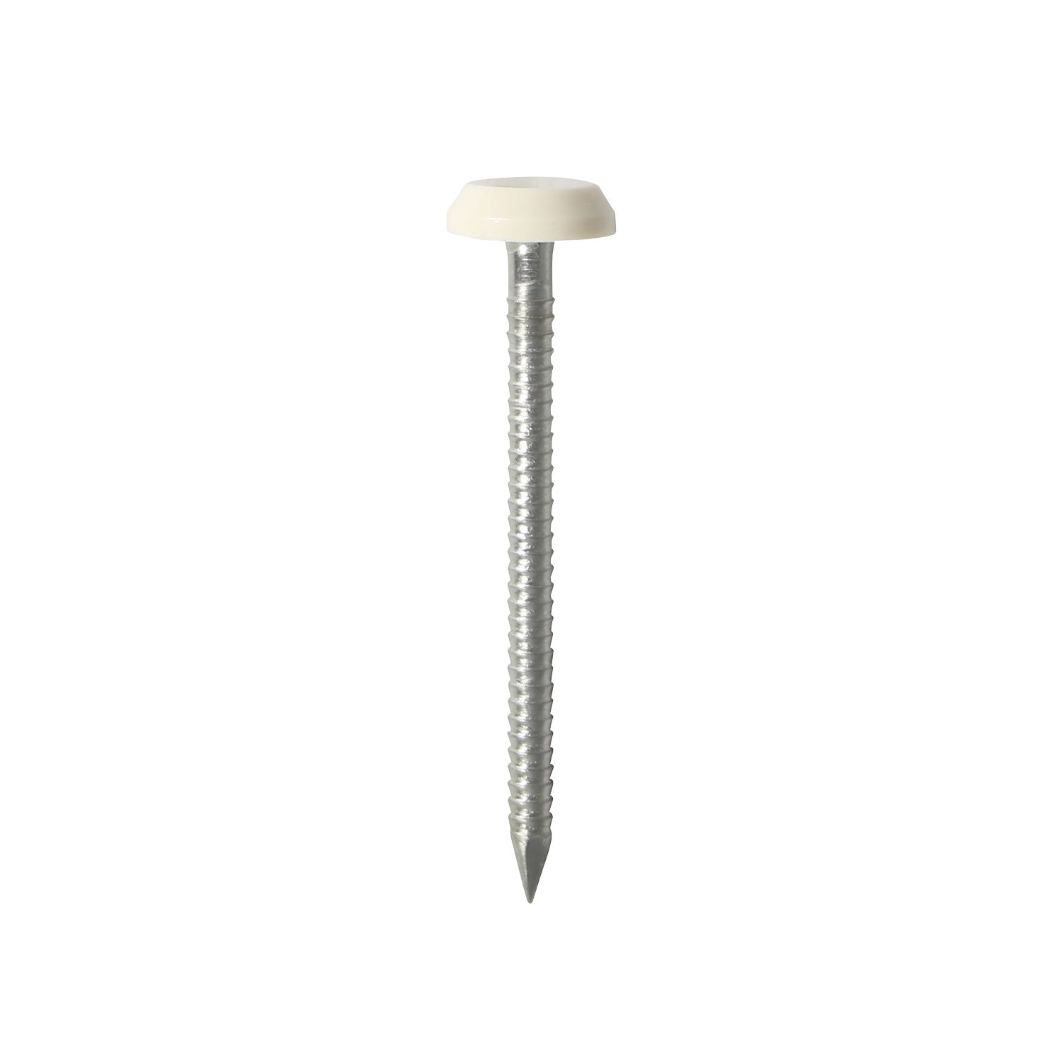 Timco Polymer-Headed Nails Cream Head A4 Stainless Steel Shank 3.2mm x 50mm 100 Pack (902KF)