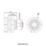 Flomasta  Plastic Push-Fit Tank Coupler 22mm