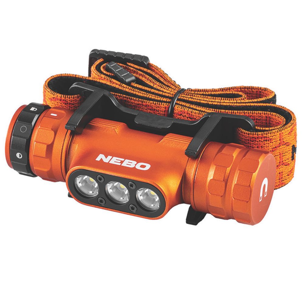 Nebo Master Series HL1000 Rechargeable LED Head Torch Orange 1000lm