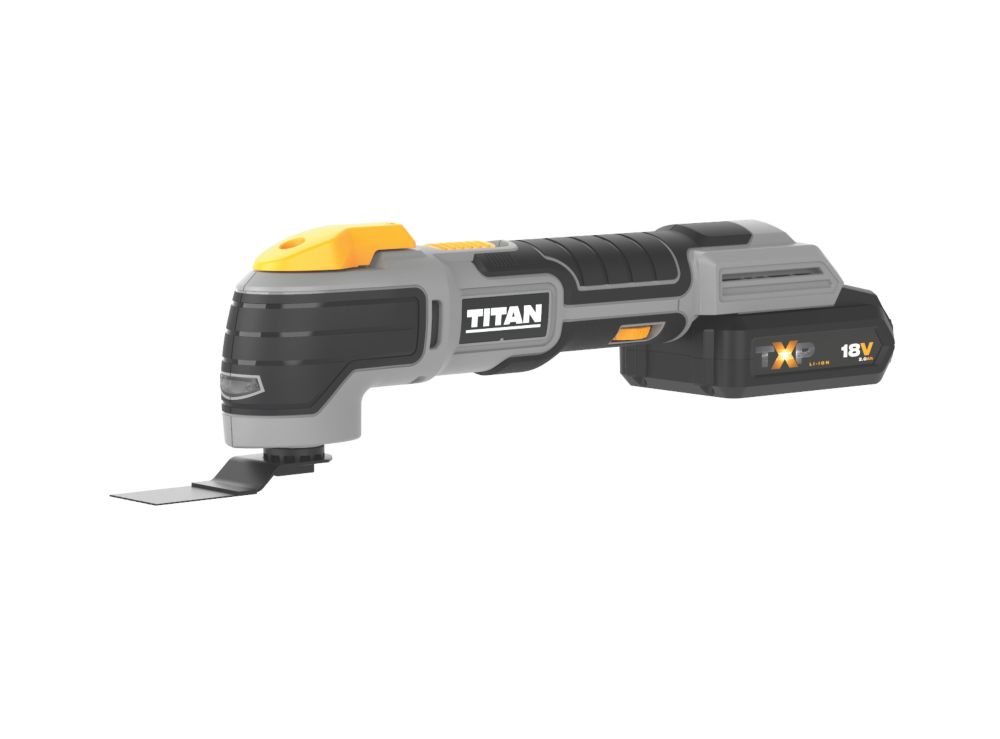 Titan TTI882MLT 18V 1 x 2.0Ah Li-Ion TXP Cordless Multi-Tool - Screwfix