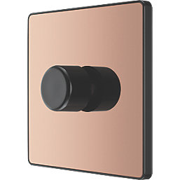 British General Evolve 1-Gang 2-Way LED Dimmer Switch  Copper with Black Inserts