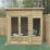 Forest Oakley 7' x 5' (Nominal) Pent Timber Summerhouse with Assembly